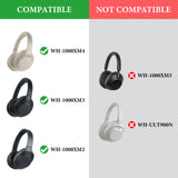 Geekria Shield Headphones Case Compatible with Sony WH-1000XM4, WH-1000XM3, WH-CH720n, Replacement Protective Hard Shell Carrying Bag with Cable Storage (Microfiber Grey)