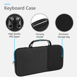 Geekria Keyboard Hard Shell Protective Travel Case, Compatible with Logitech MK470 Slim Wireless Keyboard and Mouse Combo, Logitech MK470 / K585 / K580 (Dark Gray)