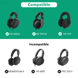 Geekria Shield Case for Large-Sized Over-Ear Headphones, Replacement Protective Hard Shell Travel Carrying Bag with Cable Storage, Compatible with Sennheiser HD 660S2/599 SE/559 (Black)