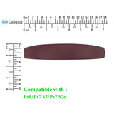 Geekria Sheepskin Headband Pad Compatible with Bowers & Wilkins Px8/ Px7 S2/ Px7 S2e (Not Compatible with Px7/ Px7 S3) Headphones, Replacement Band Repair Part (Royal Burgundy)