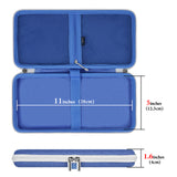 Geekria Keyboard Carrying Case, Hard Shell Protective Travel Bag for Small Compact Keyboard, Compatible with Logitech K380, Logitech Pebble Keys 2 K380s (Blueberry)