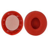 Geekria QuickFit Replacement Ear Pads for Beats Solo 3 (A1796), Solo 3.0 Wireless On-Ear Headphones Ear Cushions, Headset Earpads, Ear Cups Cover Repair Parts (Red)