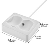 Geekria Magnetic Charging Stand Compatible with Sony WH-1000XX 1000X THE COLLEXION Headphones, 3D-Printed Resin Dock with 2 USB-C Magnetic Tips and 6.2 ft USB-A Cable, Grey