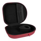 Geekria Shield Headphones Case Compatible with Sony WH-XB910N, WH-CH720N, WH-1000XM5, WH-1000XM4, WH-ULT900N, Replacement Hard Shell Travel Carrying Bag with Cable Storage (Red)