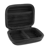 Geekria Shield Headphones Case Compatible with Skullcandy Ink'd+, Ink'd 2, Chops Flex In-Ear Sport Earbuds, Replacement Protective Hard Shell Travel Carrying Bag with Cable Storage (Black)