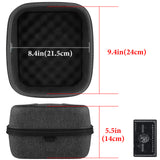 Geekria Shield Case for Large-Sized Over-Ear Headphones, Replacement Protective Hard Shell Travel Carrying Bag, Compatible with Sennheiser HD820, HD800, Pulse Elite (Dark Grey)
