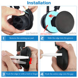 Geekria Replacement Ear Pads for Poly Blackwire Series 3310, 3315, 3325, 3320, C215, C225, C310, C320, C420, C3210, C3220, C3215, C3225 Headphones (Excluding Sponge), Ear Cushions (Black)