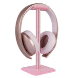 Geekria Pink Gaming Headset Stand, Aluminum Headphone Holder with Heavy Non-Slip Base, Desktop Over-Ear Headphones Hanger for Desk Setup, Fits Sony, Bose Beats