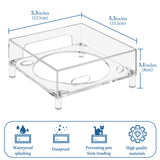 Geekria Clear Acrylic Desktop Computer Host Dust Cover, Protective Stand Compatible with Apple 2024 Mac Mini M4 / Mini M4 Pro - Accessories (Clear)