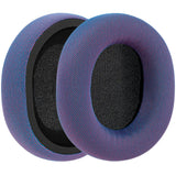 Geekria Mesh Fabric Replacement Ear Pads Compatible with Sony WH-CH700N, WH-CH710N, WH-CH720N Headphones Ear Cushions, Repair Parts (Pink-Blue Gradient)