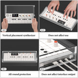 Geekria Synthesizer Clear Acrylic Case Protector, Magnetic Closing Dust Cover, Compatible with Teenage Engineering OP-1 Field / OP-1 / OP-XY Portable Synthesizer (Clear)