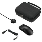 Geekria Mouse Hard Shell Case, Compatible with Razer DeathAdder V4 Pro/DeathAdder V3 Pro/DeathAdder V3 Wireless/Viper V4 Pro Travel Carrying Bag (Dark Gray)