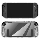 Geekria Protective Case Compatible with Nintendo Switch 2 Console, Hard Transparent Cover, Split Design Shockproof Anti-Scratch Shell, Game Accessories (Clear)