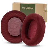 Geekria QuickFit Replacement Ear Pads Compatible with Microsoft Xbox Wireless, Xbox Stereo, Stereo 20th Anniversary Special Edition Headphones Ear Cushions (Dark red)