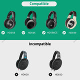 Geekria Shield Headphones Case Compatible with Sennheiser HD 550/505/599/598/560S/559/558/555/400 Pro, Replacement Hard Shell Travel Carrying Bag with Cable Storage (PU Brown)