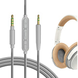Geekria Audio Cable with Mic Compatible with Bose SoundTrue Around-Ear II, SoundLink II On-Ear Cable, 2.5mm Aux Replacement with Inline Microphone and Volume Control (4 ft/1.2 m)