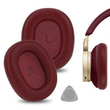 Geekria Elite Sheepskin Replacement Ear Pads for Bang & Olufsen Beoplay H95 (1266100) Headphones Ear Cushions, Repair Parts (Red)