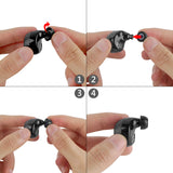 Geekria 3 Pairs Comfort Memory Foam True Wireless Earbuds Ear Tips Compatible With 4.5-6.3mm in-Ear Earphones Nozzle Blocking Noise Foam Tips / Earphone Eartips (S/M/L-Short)