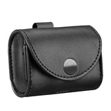 Geekria Leather Earbuds Case Pouch for AirPods 4, AirPods Pro 2, AirPods 3, Belt Clip Magnetic Closure Carrying Holder for Wireless Earbuds Charging Case (Black)