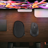 Geekria Mouse Hard Shell Travel Case, Compatible with Logitech Signature M850 L / M840 L Carrying Bag (Dark Gray)