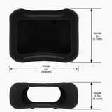 Geekria Silicone Speaker Case Cover Compatible with JBL GO 5 Case, Protective Soft Skin, Replacement Portable Speakers Travel Carrying Sleeve with Keychain Hook (Black)
