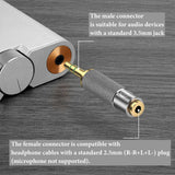 Geekria 3.5mm Stereo Male to 2.5mm Balanced Female Adapter, Use 2.5mm Balanced Headphone Cable with 3.5mm Stereo Audio Output, No Microphone Support