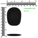 Geekria Comfort Foam Ear Pads Compatible with BlueParrott B350-XT (204260) Headphones, Replacement Cushions with Mic Windscreen Cover (Black)