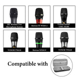 Geekria for Creators Wireless Microphone Case, Hard Shell Dual Mic Carrying Case, Travel Protective Bag with Receiver, Batteries Storage Compatible with JBL, Bietrun SY-WXM-2 (Dark Gray)