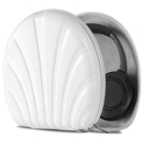Geekria Shield Headphones Case Compatible with Audio-Technica ATH-SR50BT, ATH-MSR7, ATH-ANC700BT, ATH-SR30BT Case, Replacement Hard Shell Travel Carrying Bag with Cable Storage (Seashell, White)