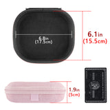 Geekria NOVA Headphones Case Compatible with Sony MDR-ZX600/ZX310AP/ZX310/ZX300, Replacement Hard Shell Travel Carrying Bag with Cable Storage (Pink)