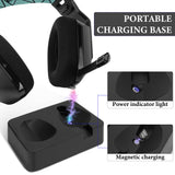 Geekria Headphones Charging Stand for Logitech G733 Lightspeed Wireless Gaming Headset, 3D Printed Resin Magnetic Dock, Gaming Headset Base (Black)