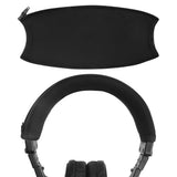 Geekria Flex Fabric Headband Cover Compatible with Sony MDR-V6/V600/V900/MV1/Z600/7506/7509/CD900ST/M1ST Headphones, Replacement Repair Part, Easy DIY Installation (Black)