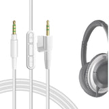 Geekria Audio Cable with Mic Compatible with Bose Around-Ear AE2, AE2i, AE2w Cable, 2.5mm Aux Replacement Stereo Cord with Inline Microphone and Volume Control (5.6 ft/1.7 m)