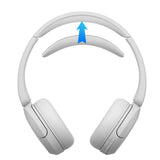 Geekria Protein Leather Headband Pad Compatible with Sony WH-CH520/ CH510/ CH500 Headphones, Replacement Band Repair Part (White)