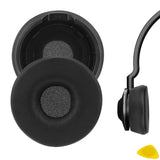 Geekria QuicFit Replacement Ear Pads for Jabra Engage 55/ 65/ 75 (Stereo Version) Headphones Ear Cushions, Repair Parts (Do Not Fit Engage 50, Engage 55/65/75 Mono Version) (Black)
