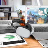 Geekria Silicone Skin Cover for AirPods Max Headphones, Scratch Protection Case / Earpieces Cover / Headset Speakers Skin Protector (Silver)