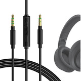 Geekria Audio Cable with Mic Compatible with Beats Studio Pro, Solo 4/3 Pro Headphones, 1/8" (3.5mm) to 3.5mm Replacement Stereo Cord with Inline Microphone and Volume Control (4ft/1.2m)