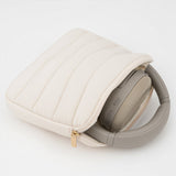 Geekria NOVA Headphones Pouch Compatible with Sony WH-1000XM6, WH-1000XM4, WH-1000XM3, WH-H900N, Soft Shell Replacement Protective Travel Carrying Bag with Cable Storage (Ivory)