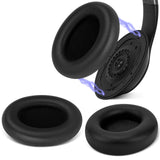 Geekria SNAP Ear Pads Replacement Kit for Beats Studio Pro Headphones, Magnetic Easy Switch Ear Cushions in Seconds, Repair Parts (Black Protein Leather, 1 Pair)