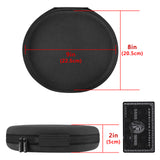 Geekria Shield Headphones Case Compatible with Apple AirPods Max Case, Will Make Headphones Into Sleep Mode Immediately, Replacement Hard Shell Travel Carrying Bag with Cable Storage (Dark Grey)