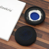 Geekria Comfort Mesh Fabric Replacement Ear Pads for Anker Powerconf H700, H500 Headphones Ear Cushions, Repair Parts ( Fabric Black)