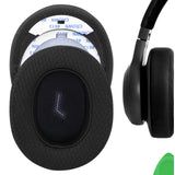 Geekria Comfort Extra Thick Mesh Fabric Replacement Ear Pads for JBL E55BT Headphones Ear Cushions, Headset Earpads, Ear Cups Cover Repair Parts (Black)