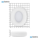 Geekria QuickFit Replacement Ear Pads for Beats Studio Pro Headphones, Ear Cushions (White)