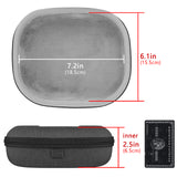 Geekria Shield Headphones Case Compatible with Logitech H820e, H650e, H600, H570e, H530USB, H151, H390USB, H370 Case, Replacement Hard Shell Travel Carrying Bag with Cable Storage (Black)