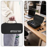 Geekria Action Camera Protective Case Carrying Case, Compatible with DJI Osmo 360 Action Camera, Travel Storage Bag with Cable Storage (Black)