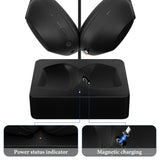 Geekria Headphones Charging Stand, Compatible with Sony WH-1000XM6 / 1000XM5, 3D Printed Resin Magnetic Dock, Gaming Headset Base (Black)