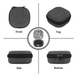 Geekria Hard Shell Carrying Case Compatible with Bose SoundLink Micro II Bluetooth Speaker, Portable Travel Bag with Cable Storage, Protective Cover with Keychain Hook (Dark Grey)