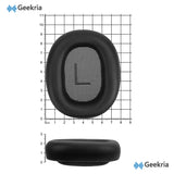 Geekria Elite Sheepskin Replacement Ear Pads for Bang & Olufsen Beoplay H100 Headphones Ear Cushions, Repair Parts (Infinite Black)