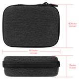 Geekria Carrying Case Compatible with DJI Osmo Action 6, 5 Pro, 4, 3 Camera Protective Case, Hard Shell Travel Storage Bag with Cable Storage for Action5 Pro Accessories (Dark Grey)