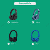 Geekria Audio Cable with Mic Compatible with Beats Solo 4 Solo 3 Headphones, 3.5mm to 3.5mm Braided Nylon Replacement Cord with Inline Microphone and Volume Control (4ft/1.2m)